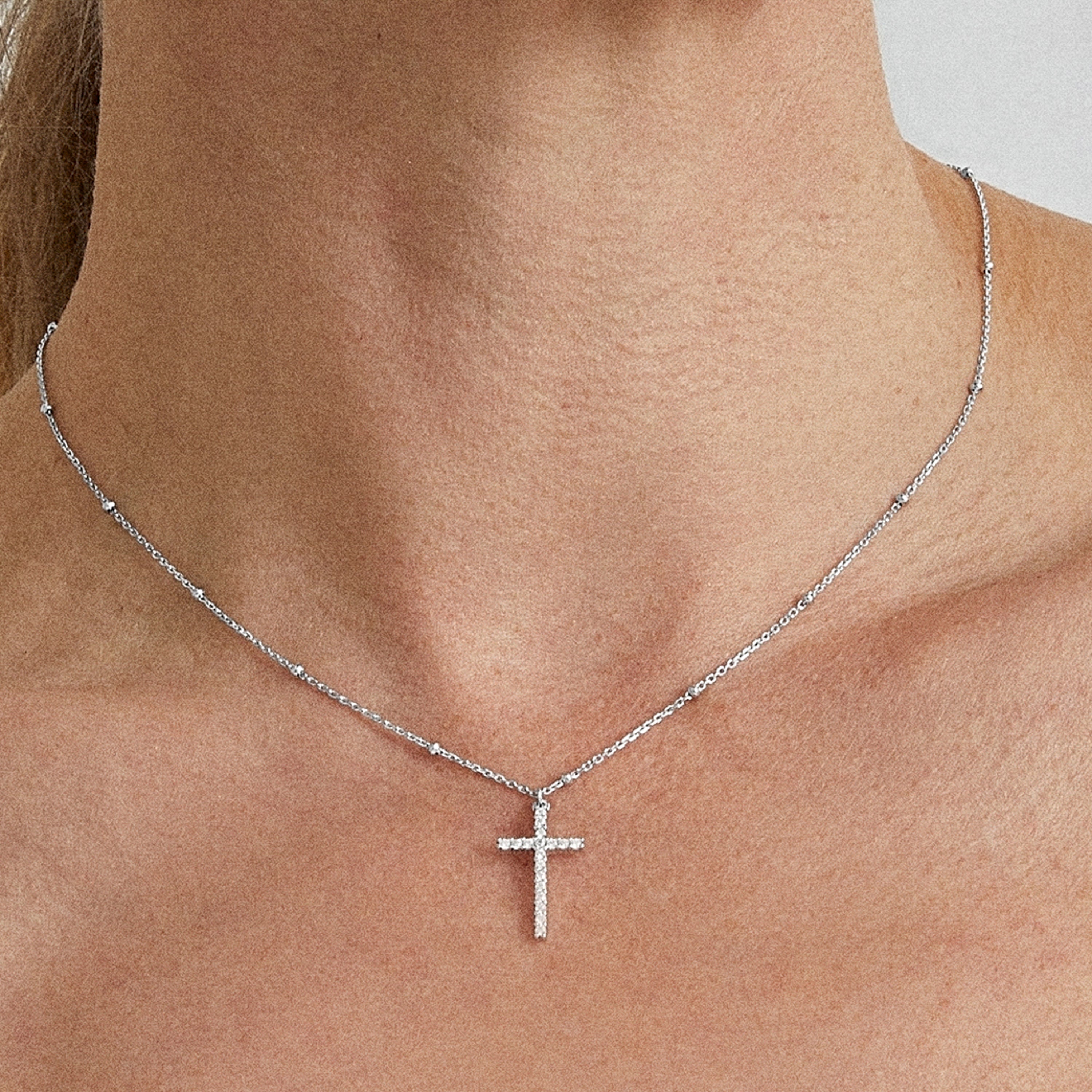 Collar de Plata de Ley 925 con Circonita Brillante acabado en rodio - Robbeorn