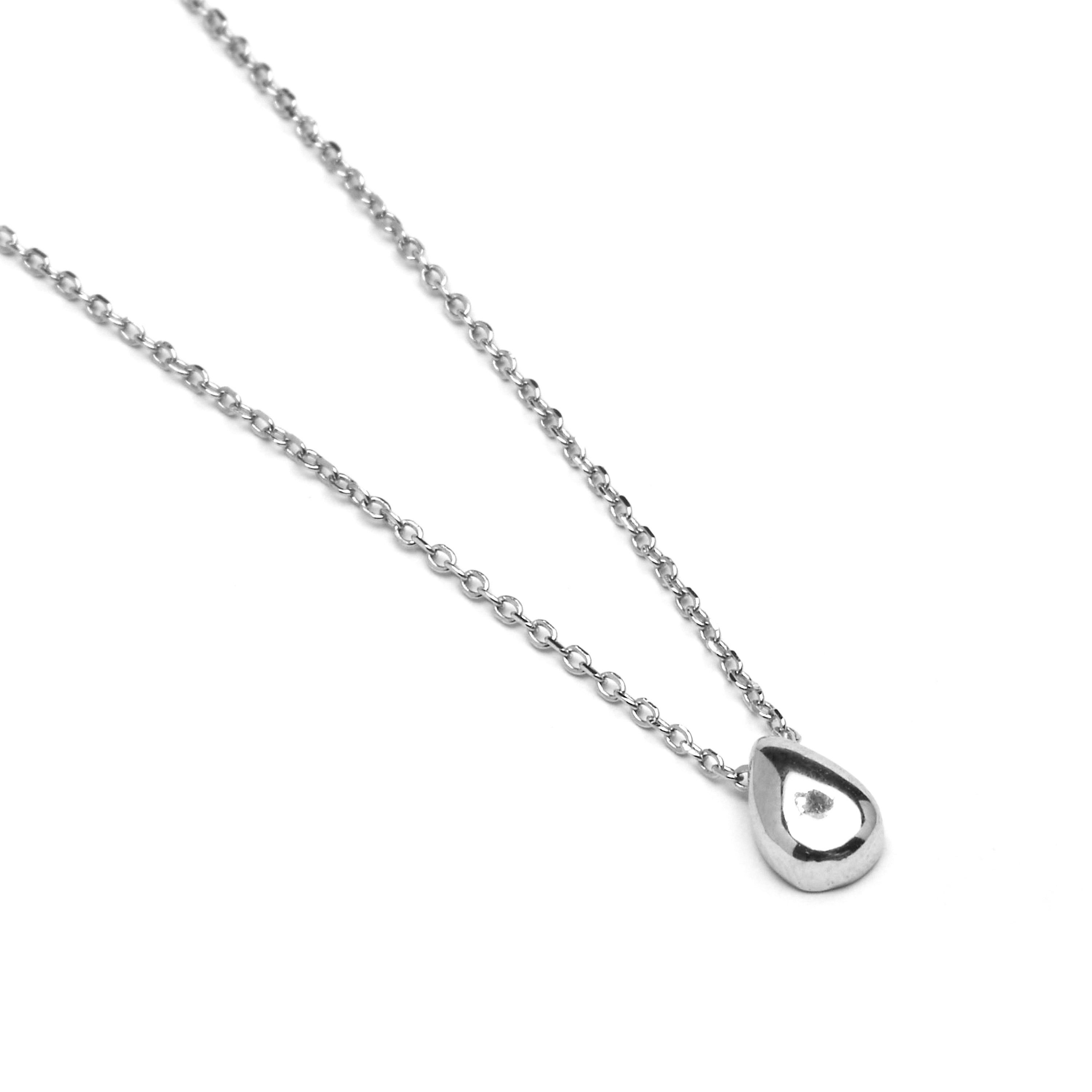 925 Sterling Silver Necklace finished in rhodium - Heshi