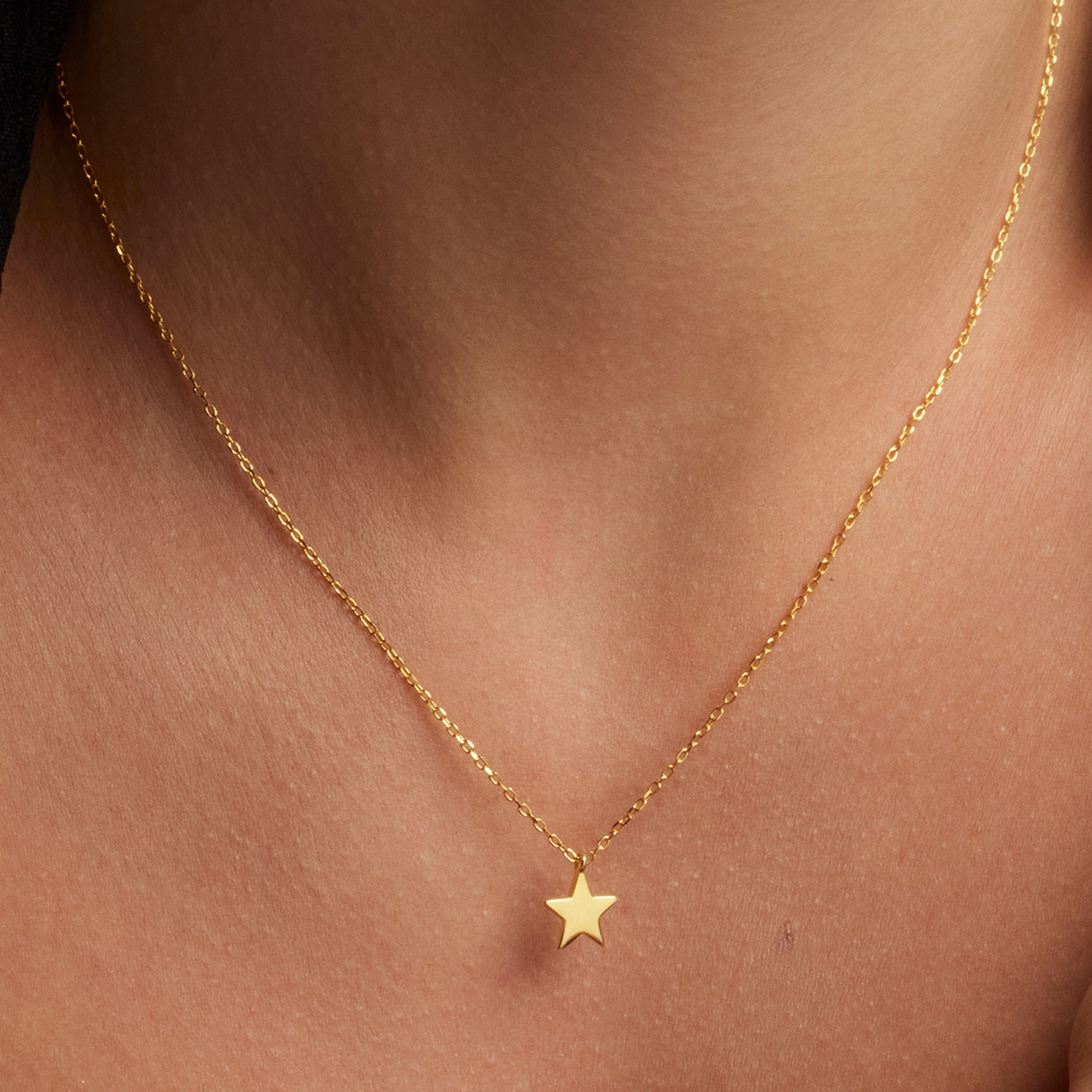 Collier en argent sterling 925 finition or jaune 18K - Remih