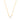 925 Sterling Silver Necklace with Brilliant Zirconia finished in 18K yellow gold - Keval