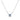 Collier en argent sterling 925 avec zircon brillant finition rhodiée - Keval