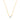 Collier en argent sterling 925 avec zircon brillant finition en or jaune 18K - Keval