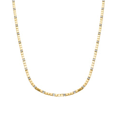 Collier en argent sterling 925 et zircon brillant finition or 18k - Dorane