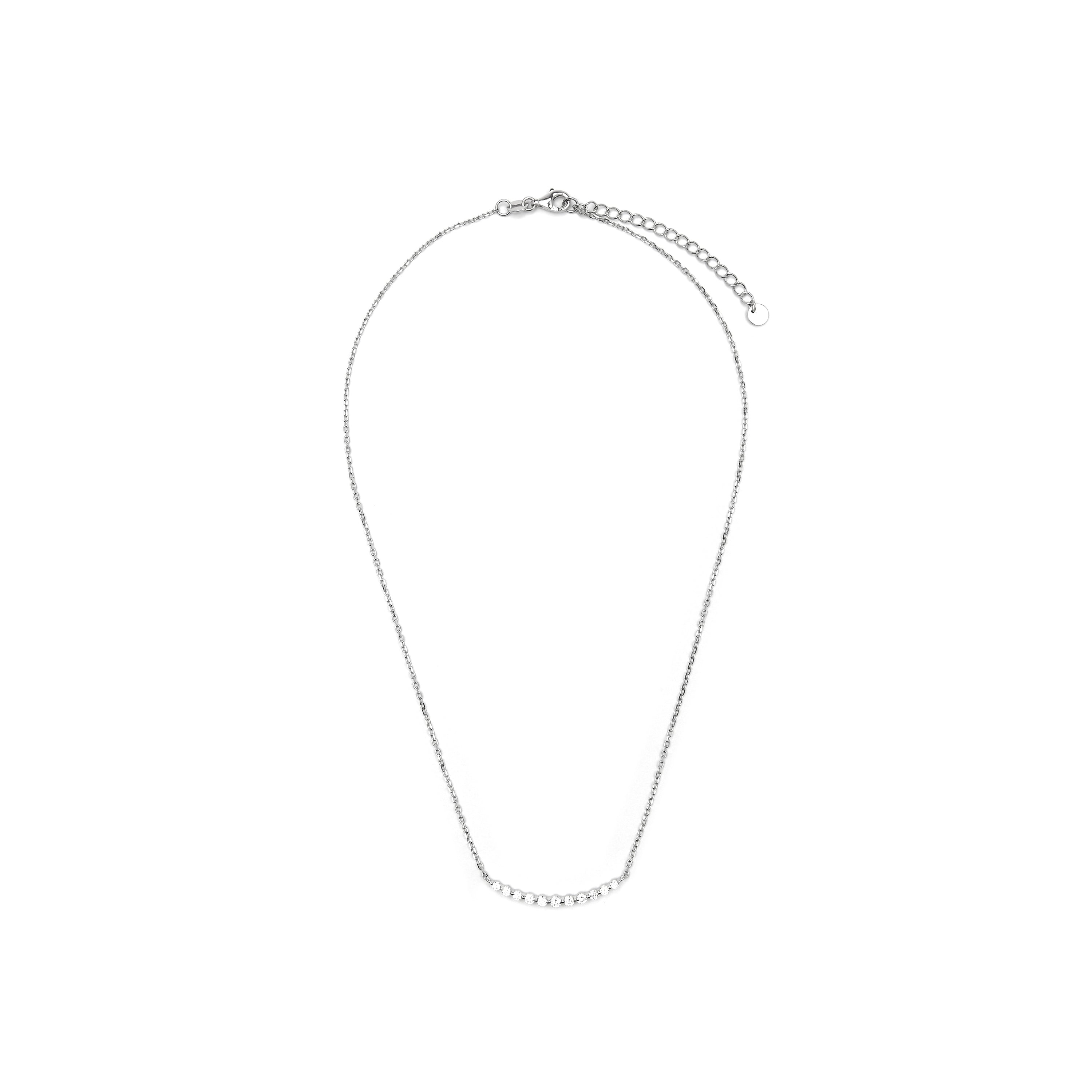 Collar de Plata de Ley 925 y Circonita Brillante acabado rodio - Copim