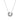 Collier en argent sterling 925 et zircon brillant finition rhodiée - Dragi
