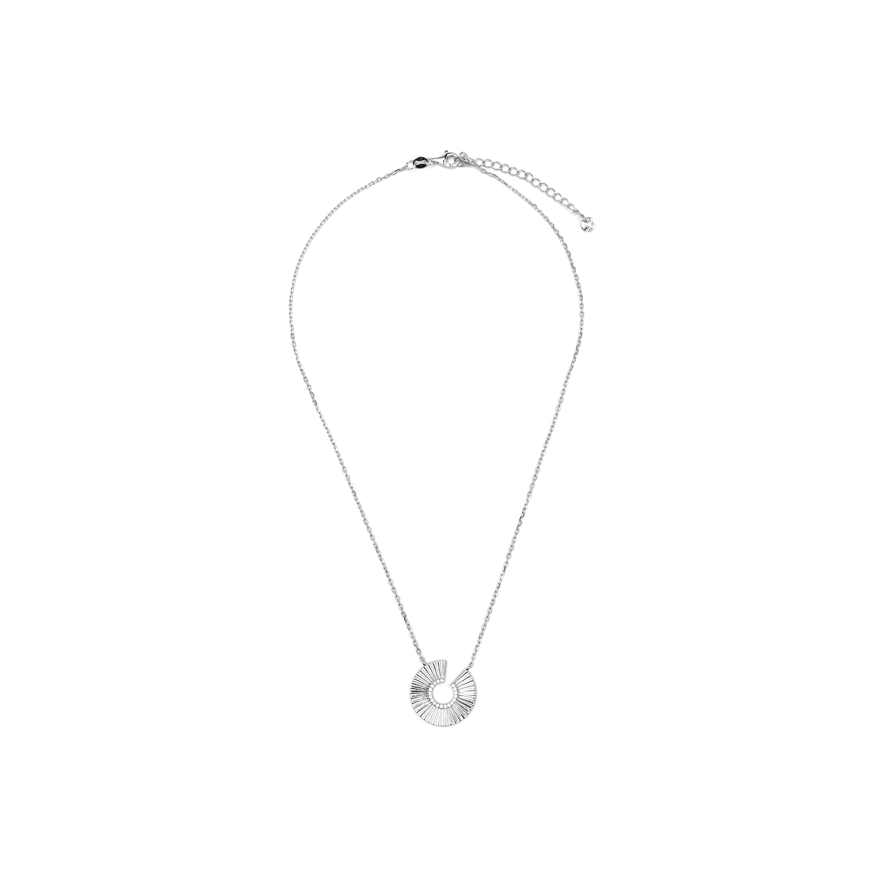 Collar de Plata de Ley 925 y Circonita Brillante acabado rodio - Dragi