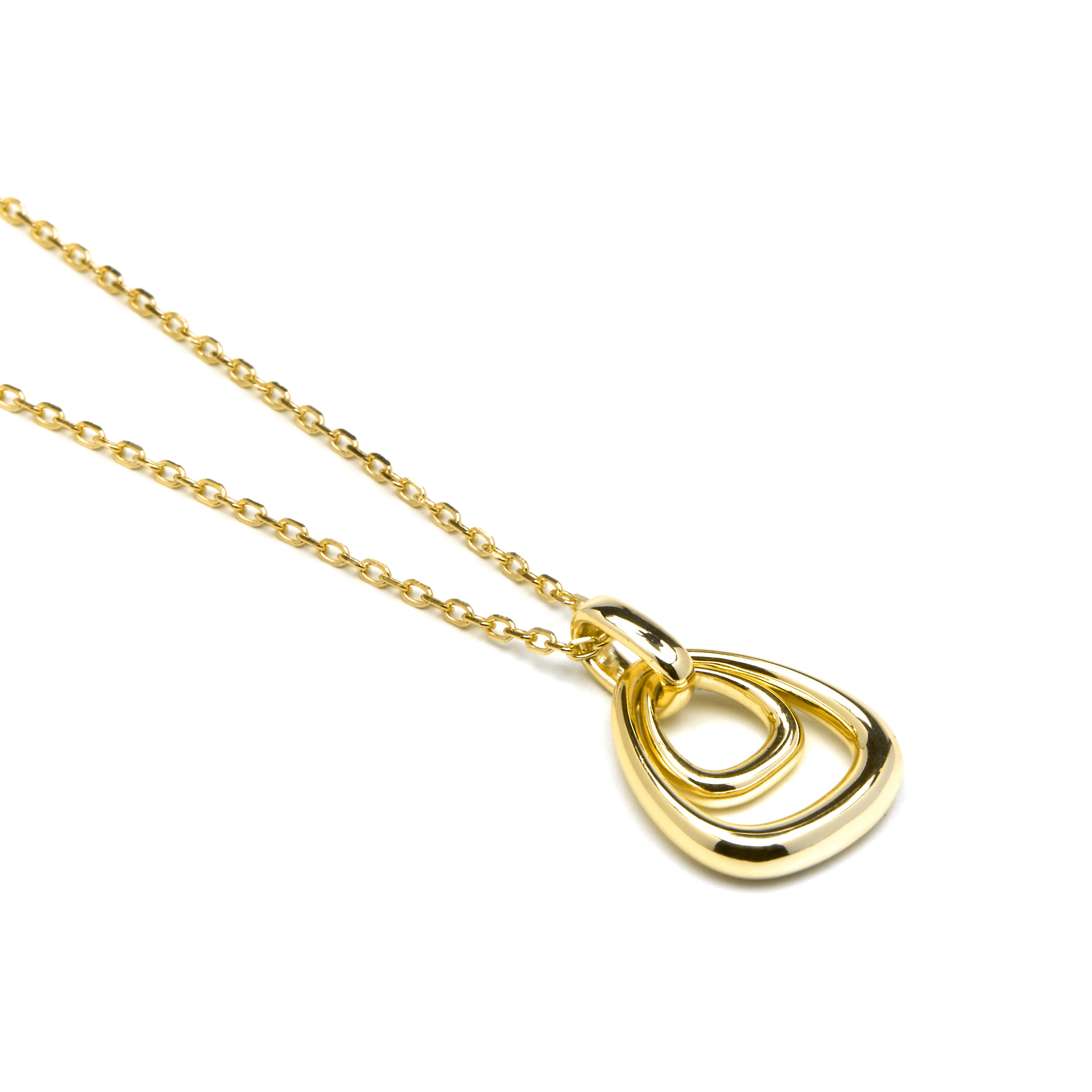 Collier en argent sterling 925 finition or jaune 18k - Almiol