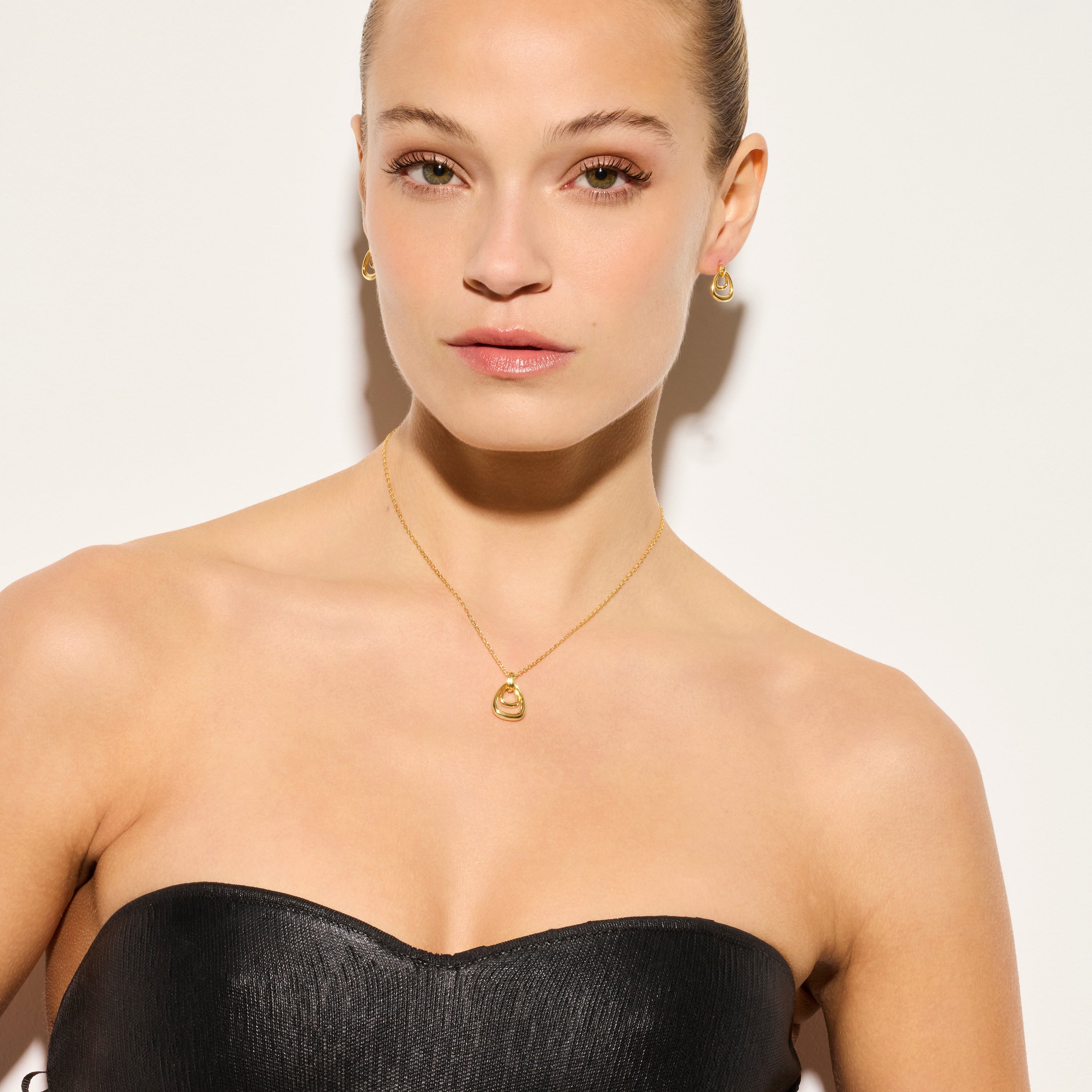 Collier en argent sterling 925 finition or jaune 18k - Almiol