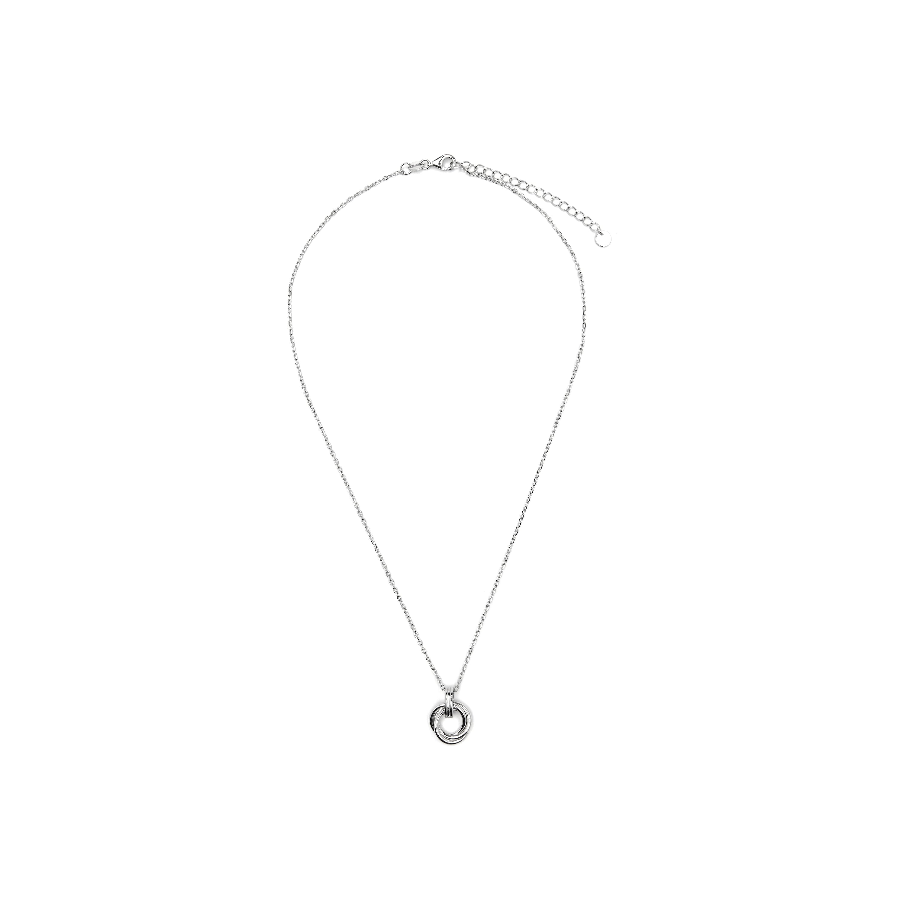 Collar de Plata de Ley 925 y Circonita Brillante acabado rodio - Imad