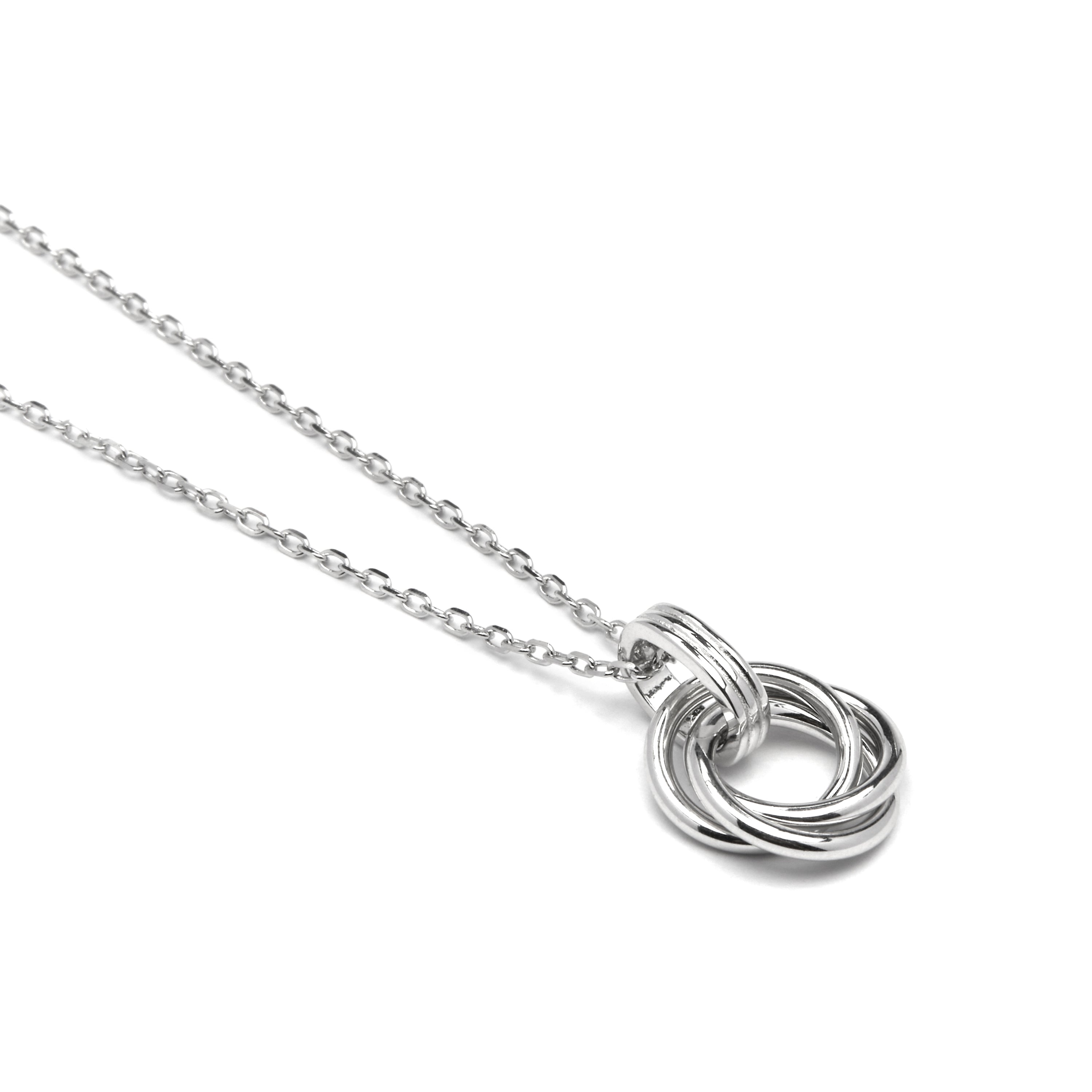 Collar de Plata de Ley 925 y Circonita Brillante acabado rodio - Imad