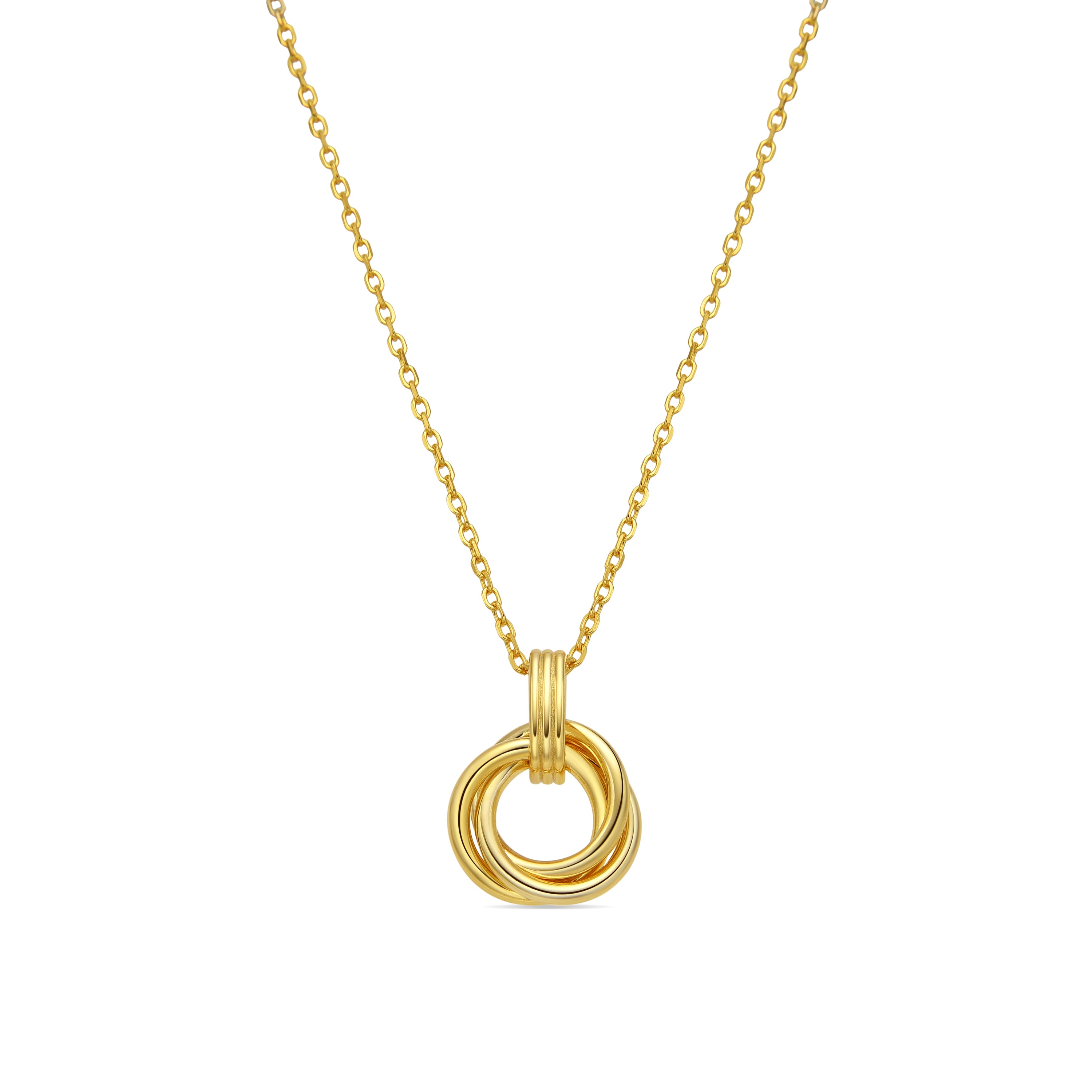 925er Silberhalskette mit 18k Gelbgold-Finish - Uless
