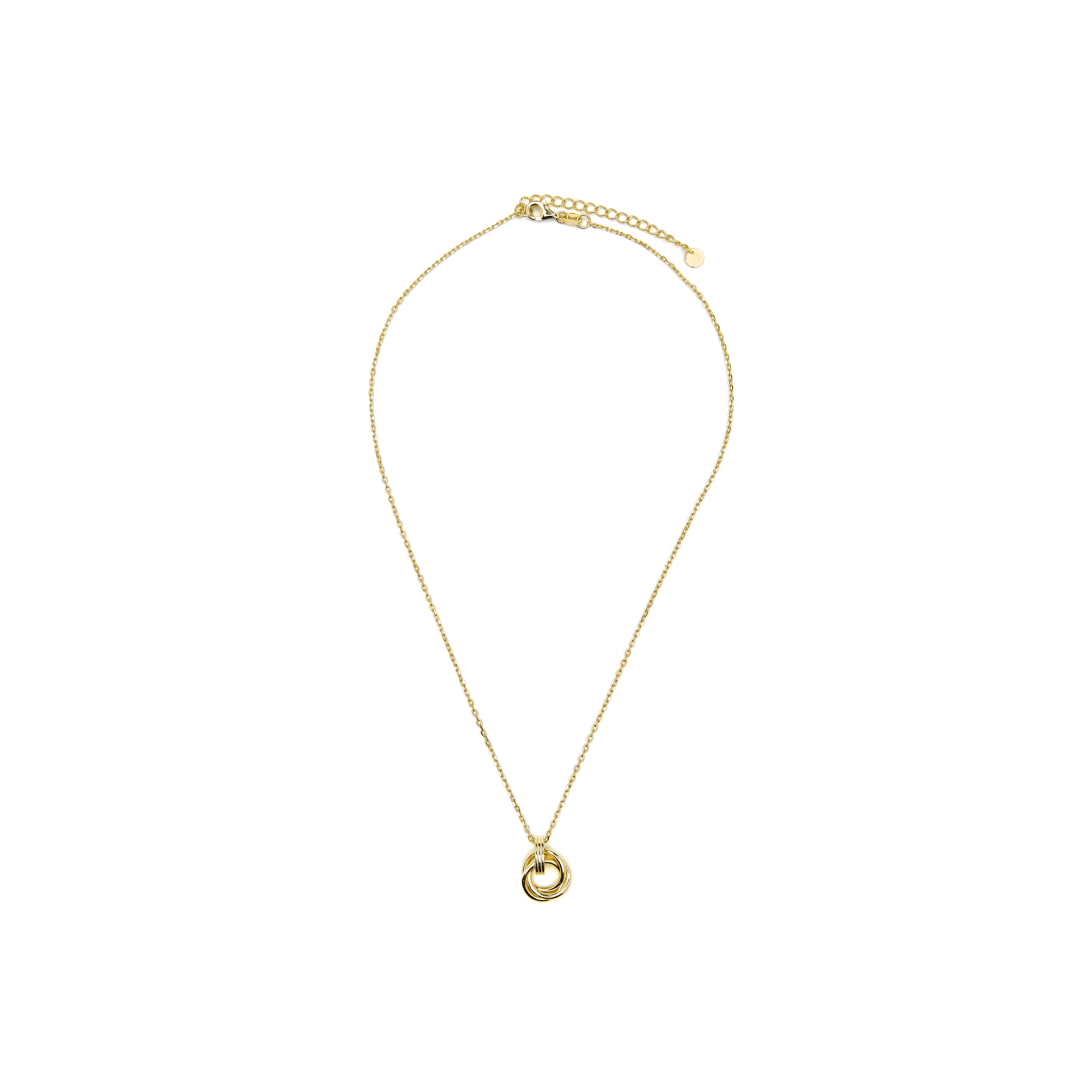 925er Silberhalskette mit 18k Gelbgold-Finish - Uless