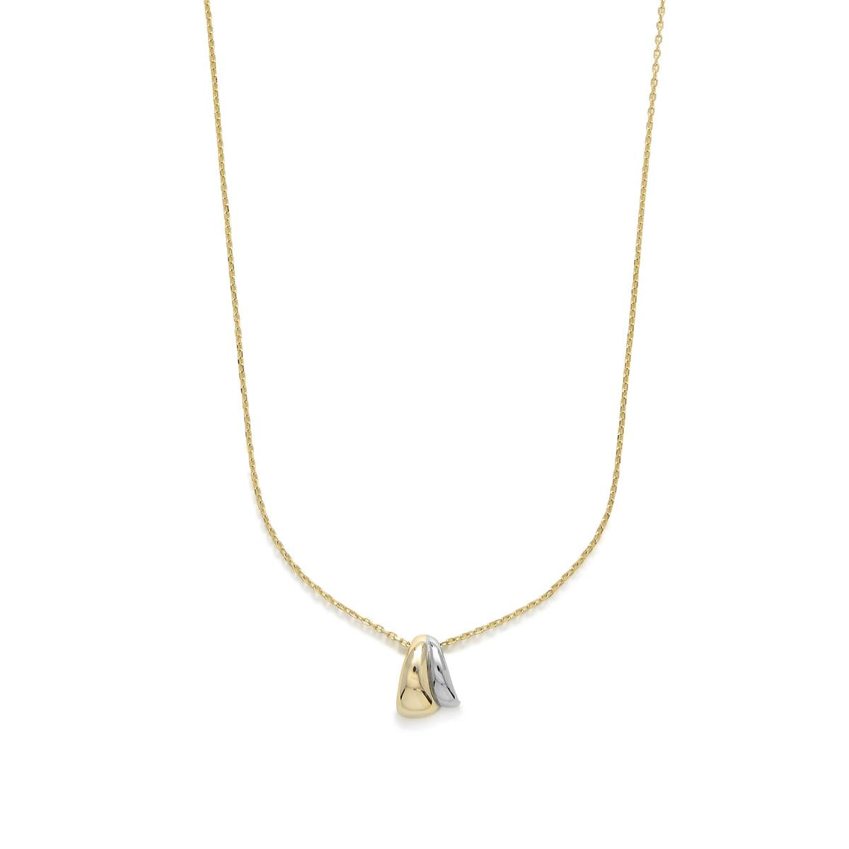 Collar de Plata de Ley 925 acabado oro amarillo 18k - Gayma