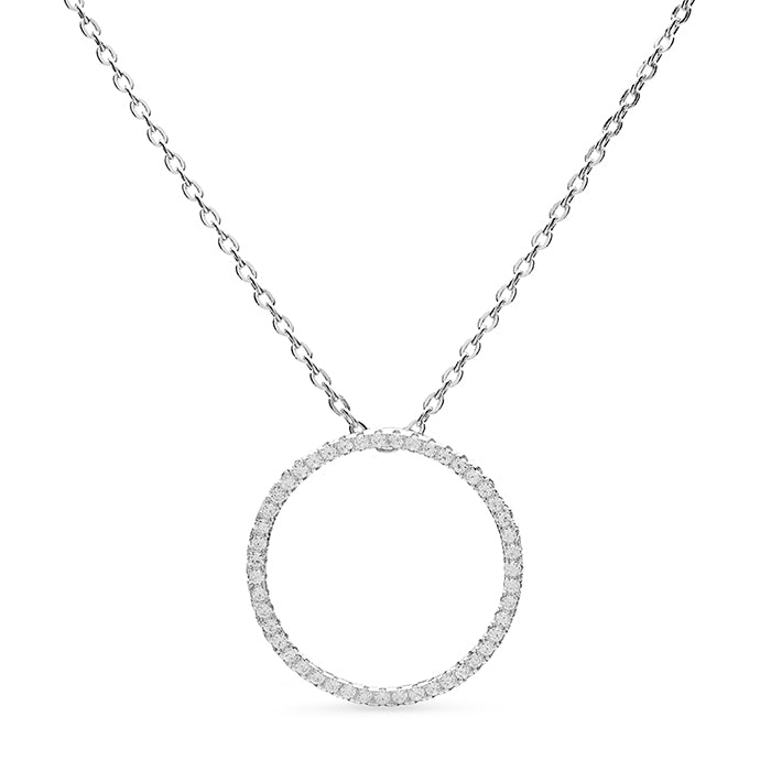 Riavol Silver and Zirconia Necklace