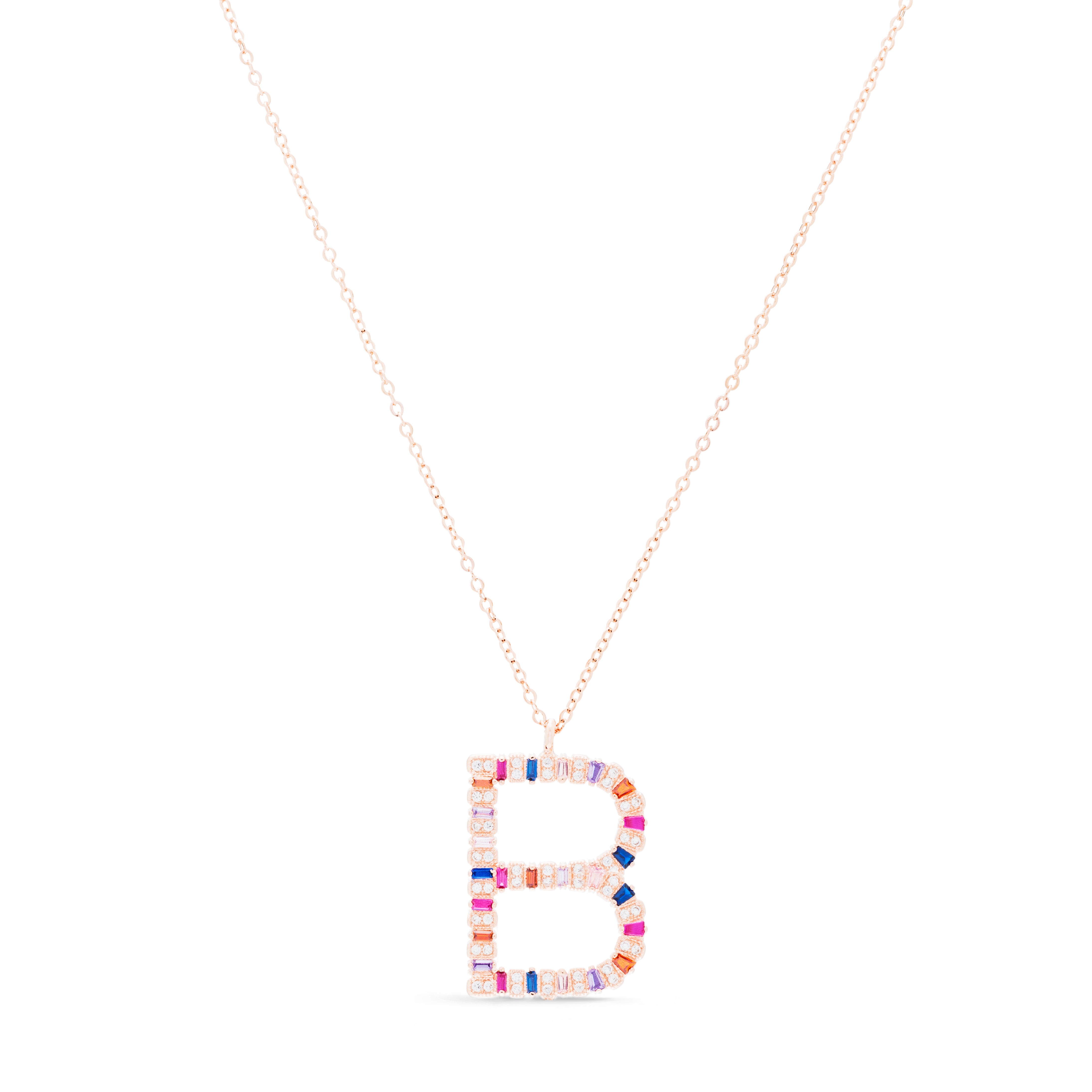 Collar Alphabet Plata De Ley 925