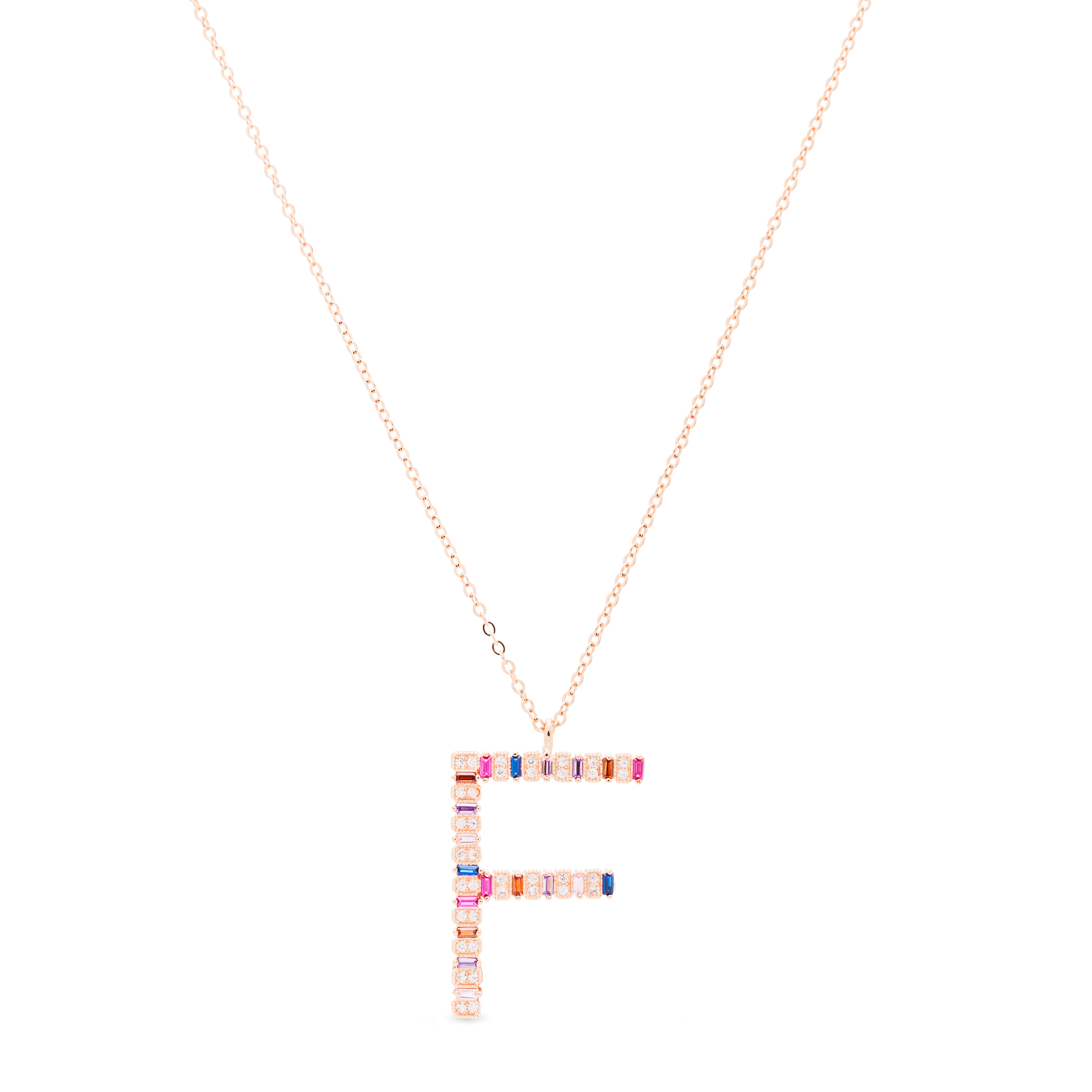 Collar Alphabet Plata De Ley 925