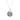 925 Sterling Silver and Multicolor Zirconia Necklace with Rhodium Finish - Eladan