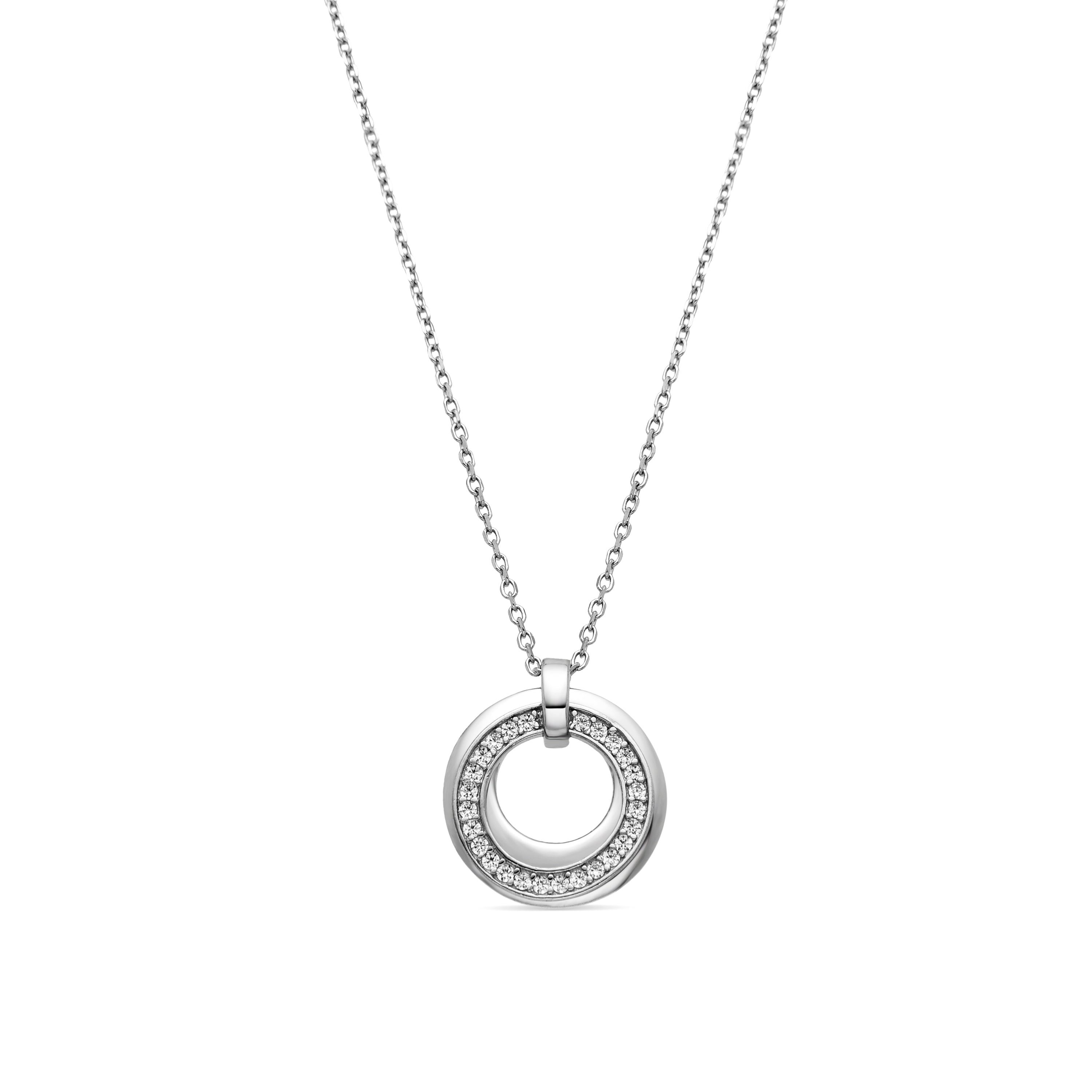Collana in argento sterling 925 con finitura in rodio - Netoss