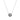 925 Sterling Silver Necklace with Onyx Zirconia finished in rhodium - Lorush