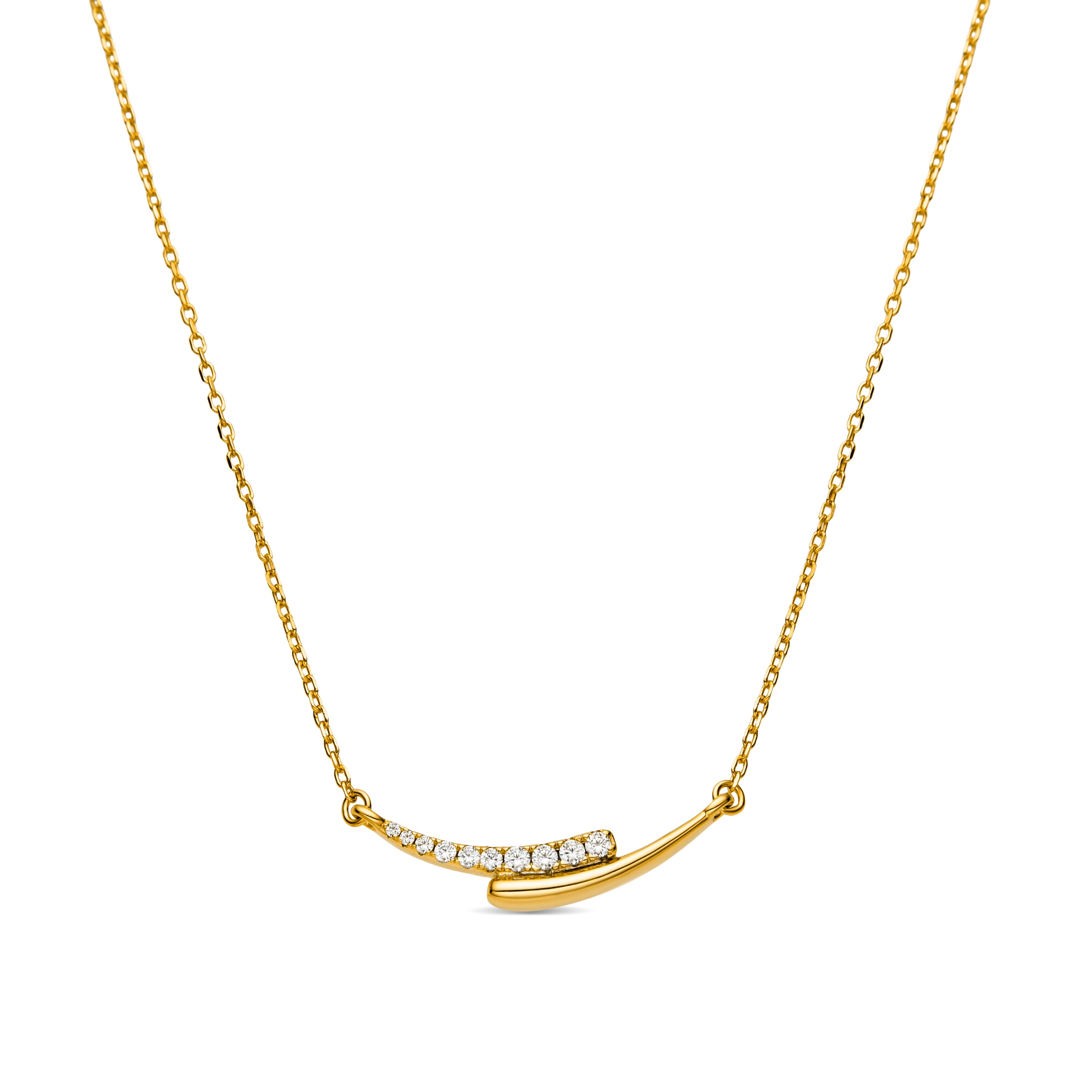 Colar de Prata de Lei 925 e Zircónia Brilhante com acabamento em ródio - Whis