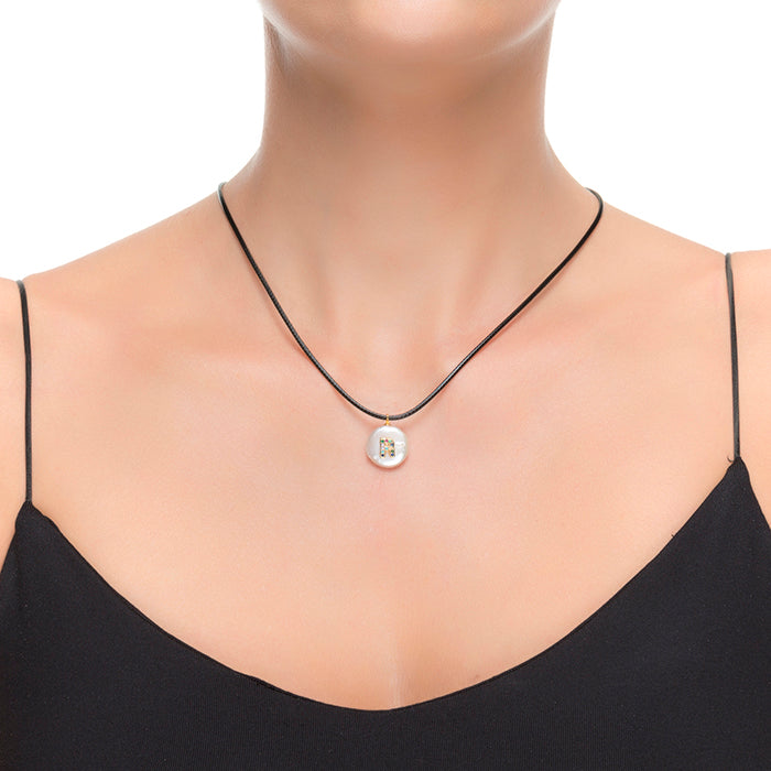 Collier alphabet en argent sterling 925