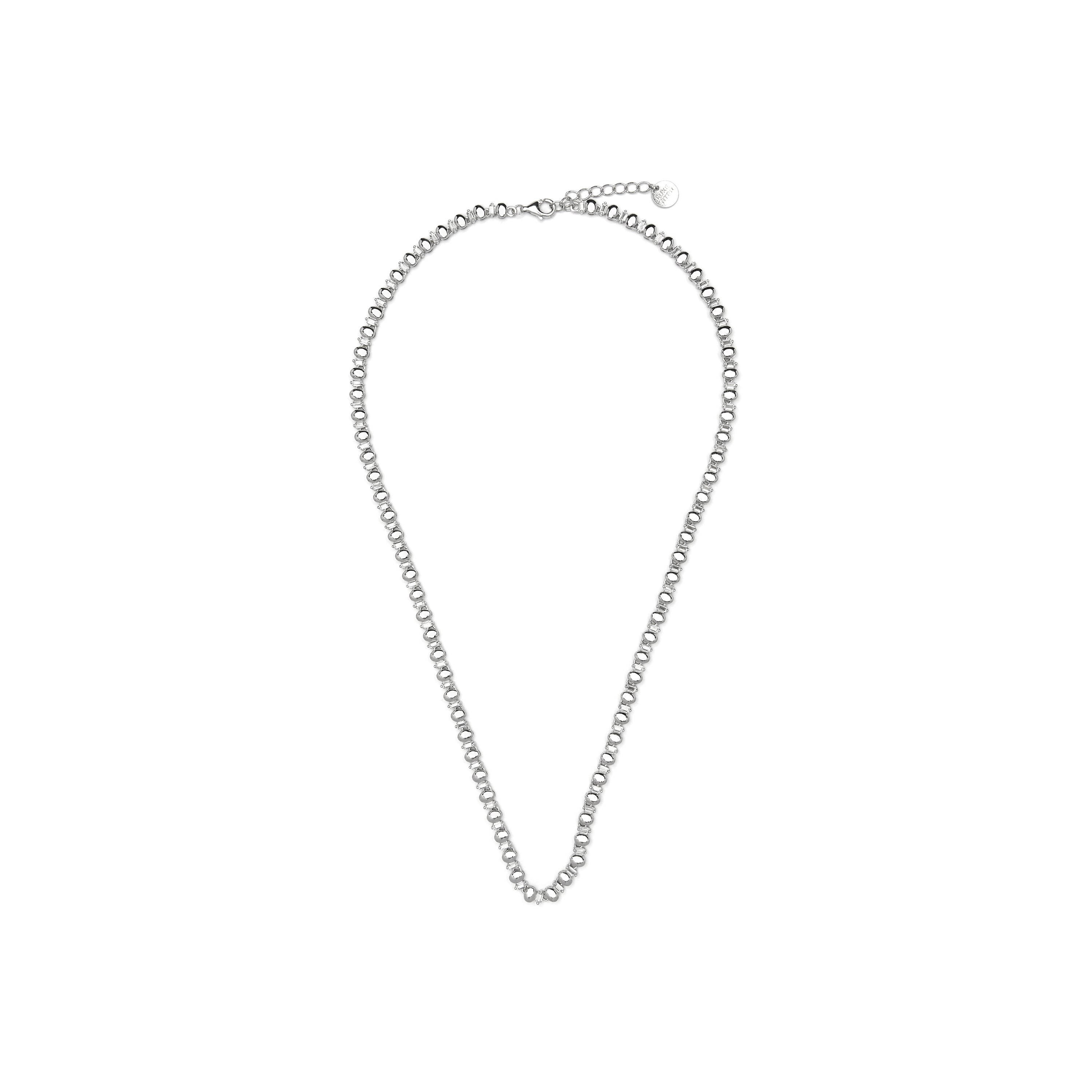 Bracelet en argent sterling 925 et zircon brillant finition rhodiée - Hidot