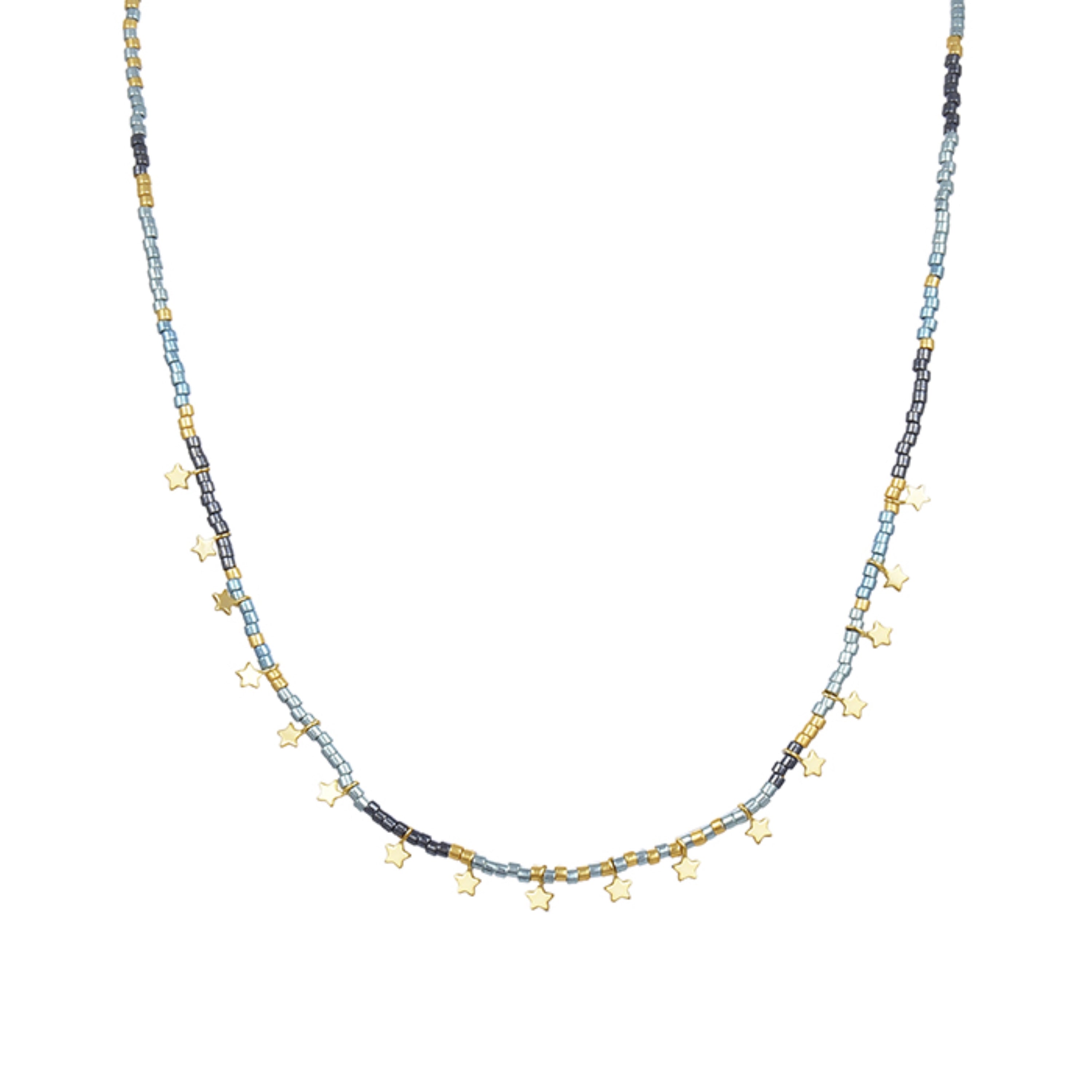 Collana in Argento Sterling 925 con finitura in oro giallo 18K - Muh