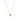 Collier en argent sterling 925 avec zircon multicolore finition en or jaune 18K - Hamka