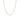 Collier en argent sterling 925 avec cristal multicolore finition or jaune 18K - Liwa