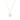 925 Sterling Silver Necklace with White Mother of Pearl finished in 18K Yellow Gold - Adala