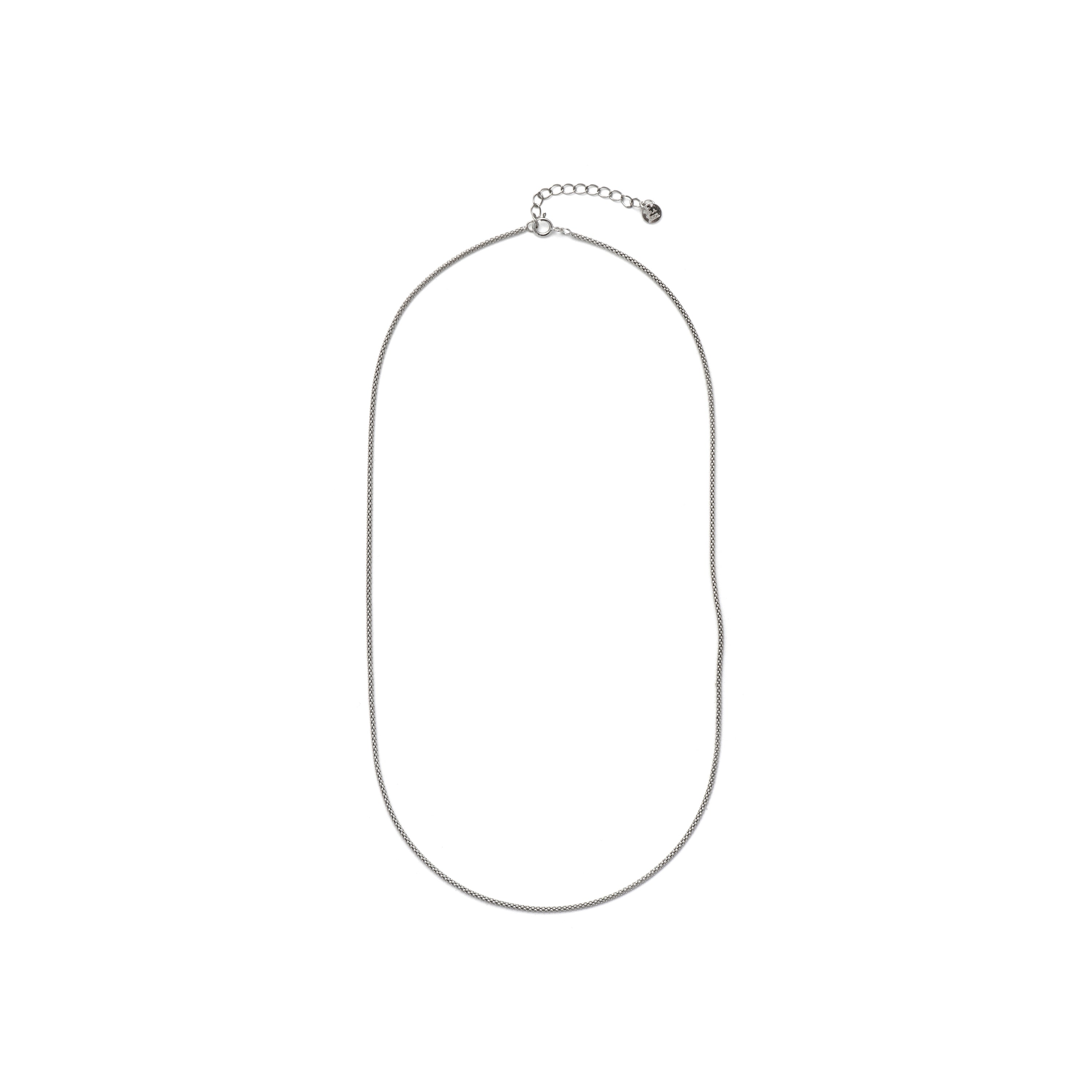 42cm Sterling Silver 925 Chain with Rhodium Finish - Nursis