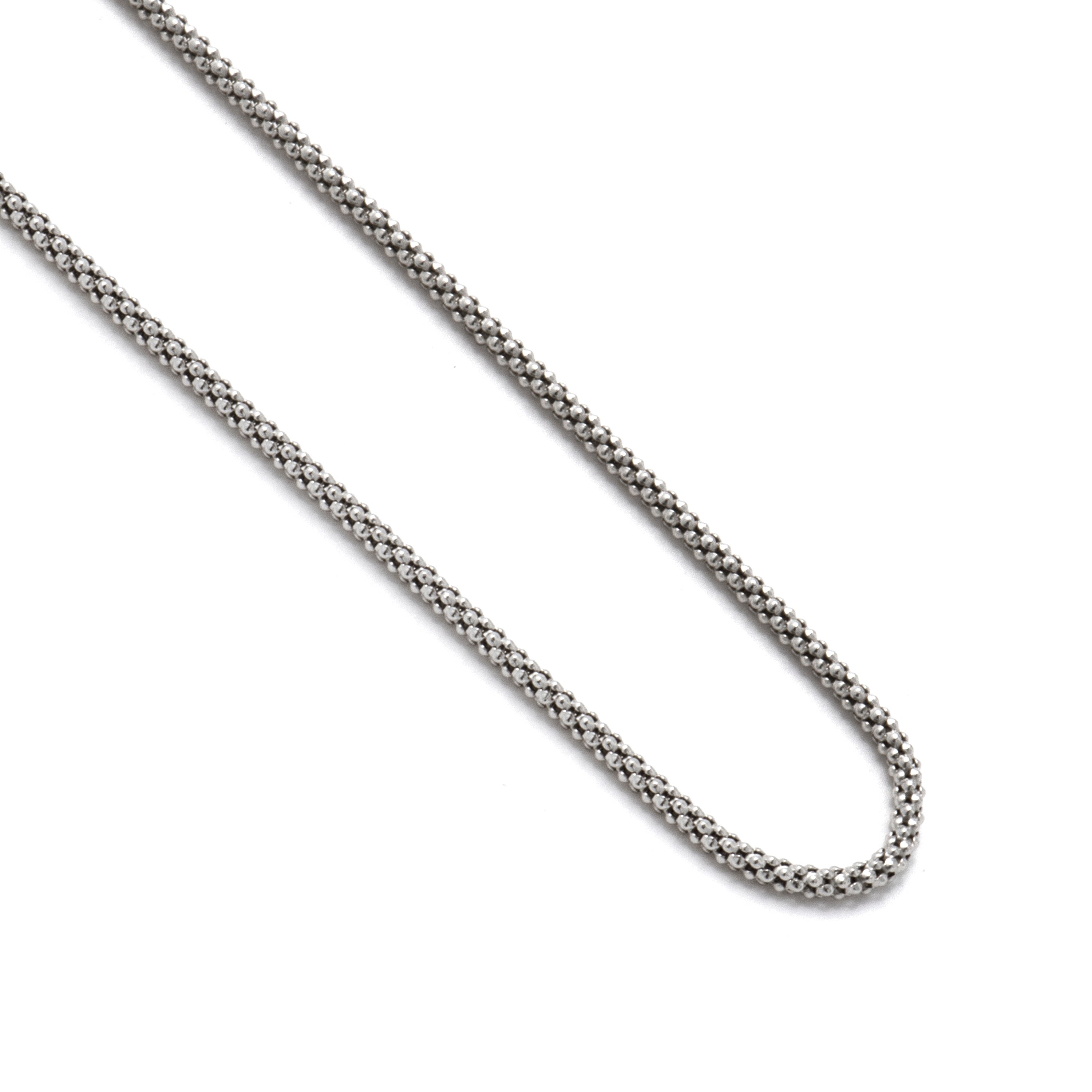42cm Sterling Silver 925 Chain with Rhodium Finish - Nursis