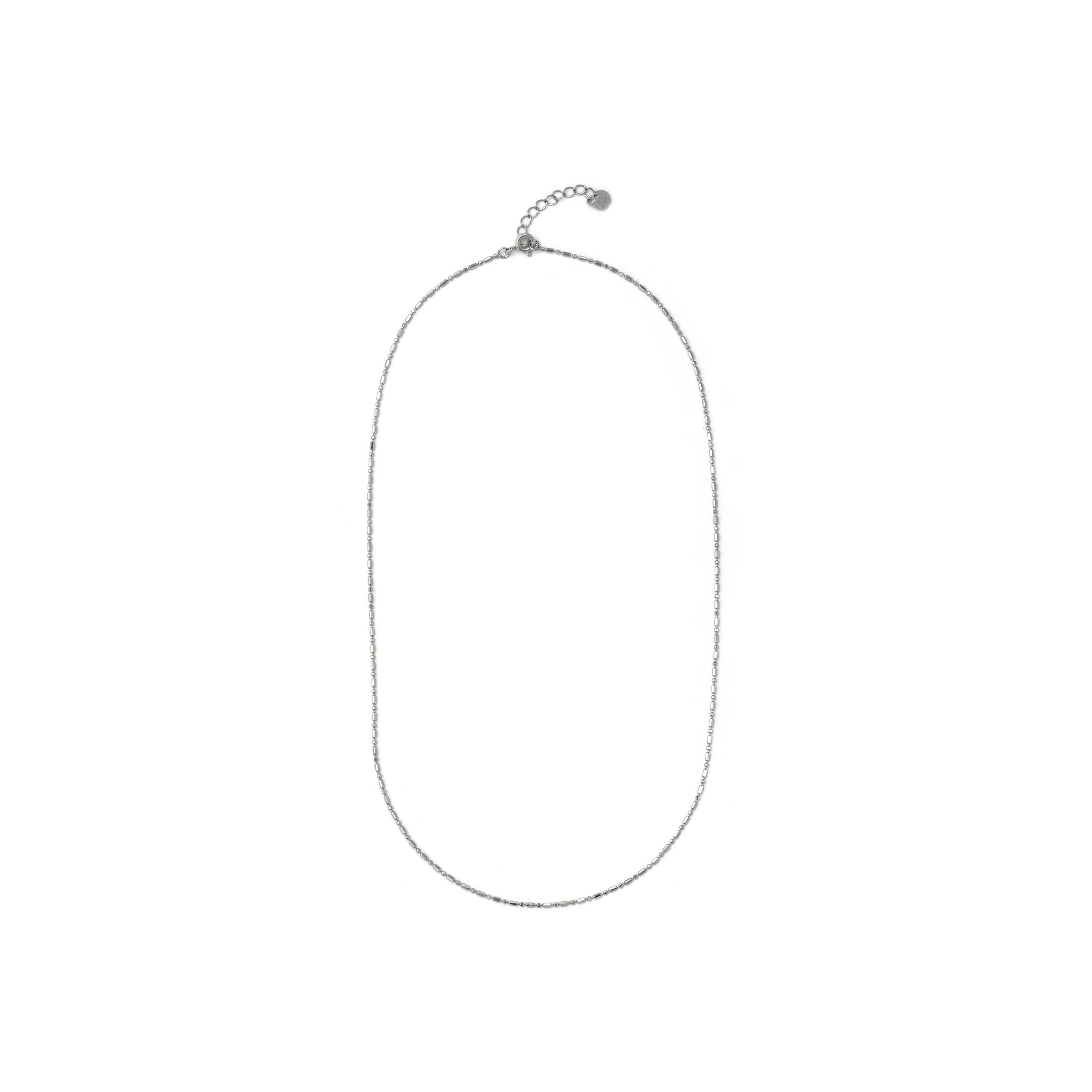 42cm chain of 925 sterling silver with rhodium finish - Sumga