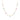 Collier en argent sterling 925 et zircon multicolore finition or jaune 18K - Sumju