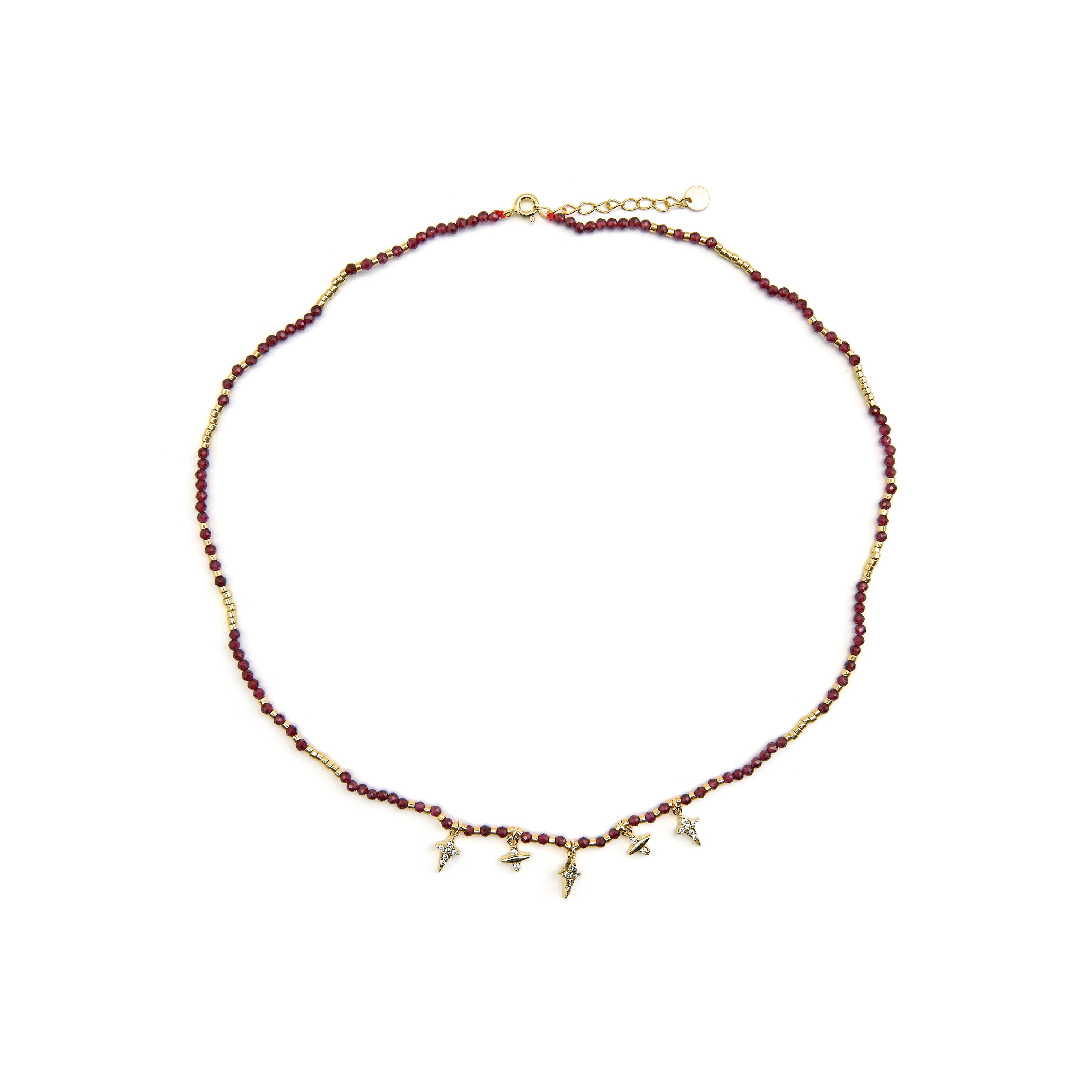 Collana in Argento Sterling 925 e Zirconia Cubica brillante finitura oro 18k - Paila