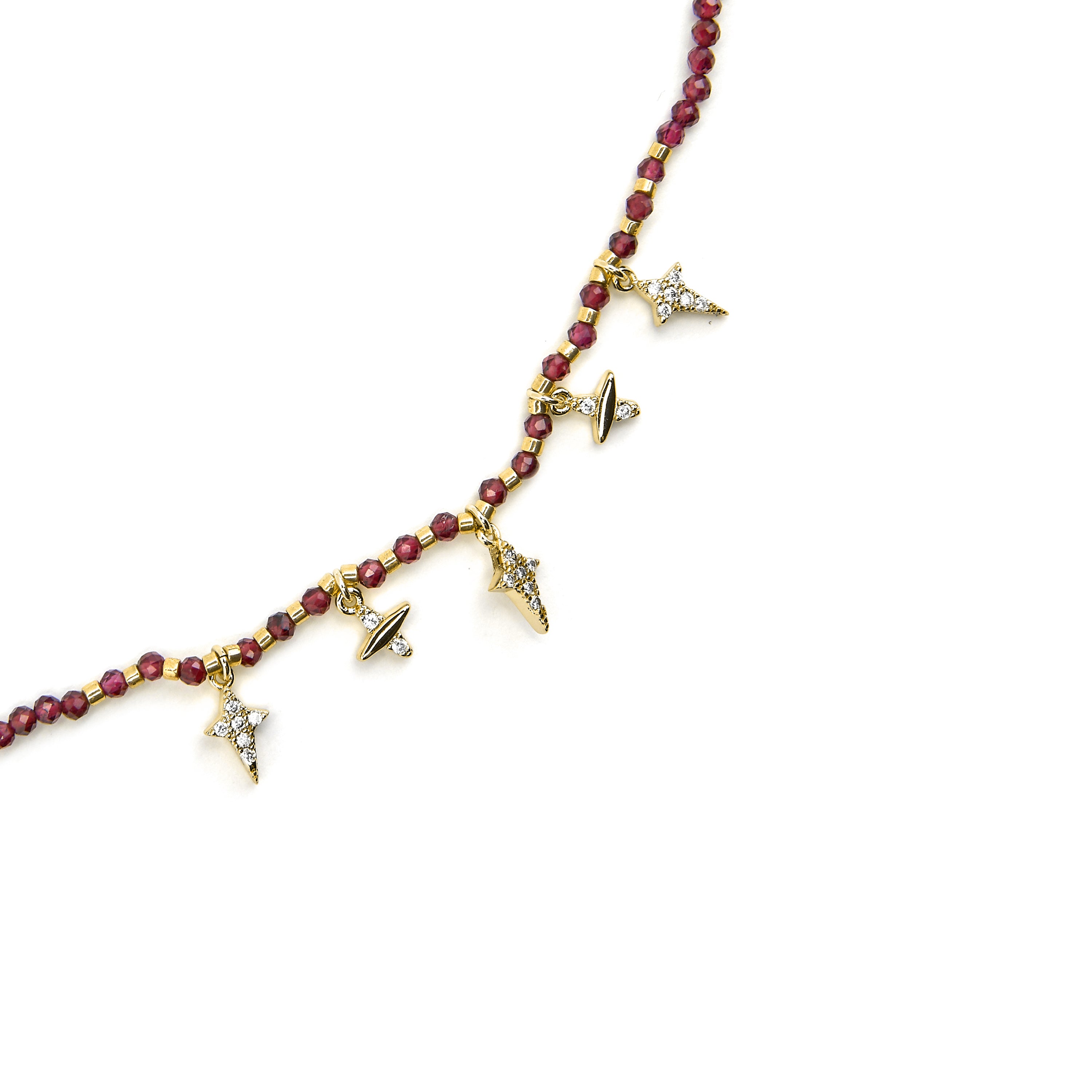 Collana in Argento Sterling 925 e Zirconia Cubica brillante finitura oro 18k - Paila