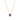 925 Sterling Silver and Multicolor Zirconia Necklace with 18k Gold Finish - Otli