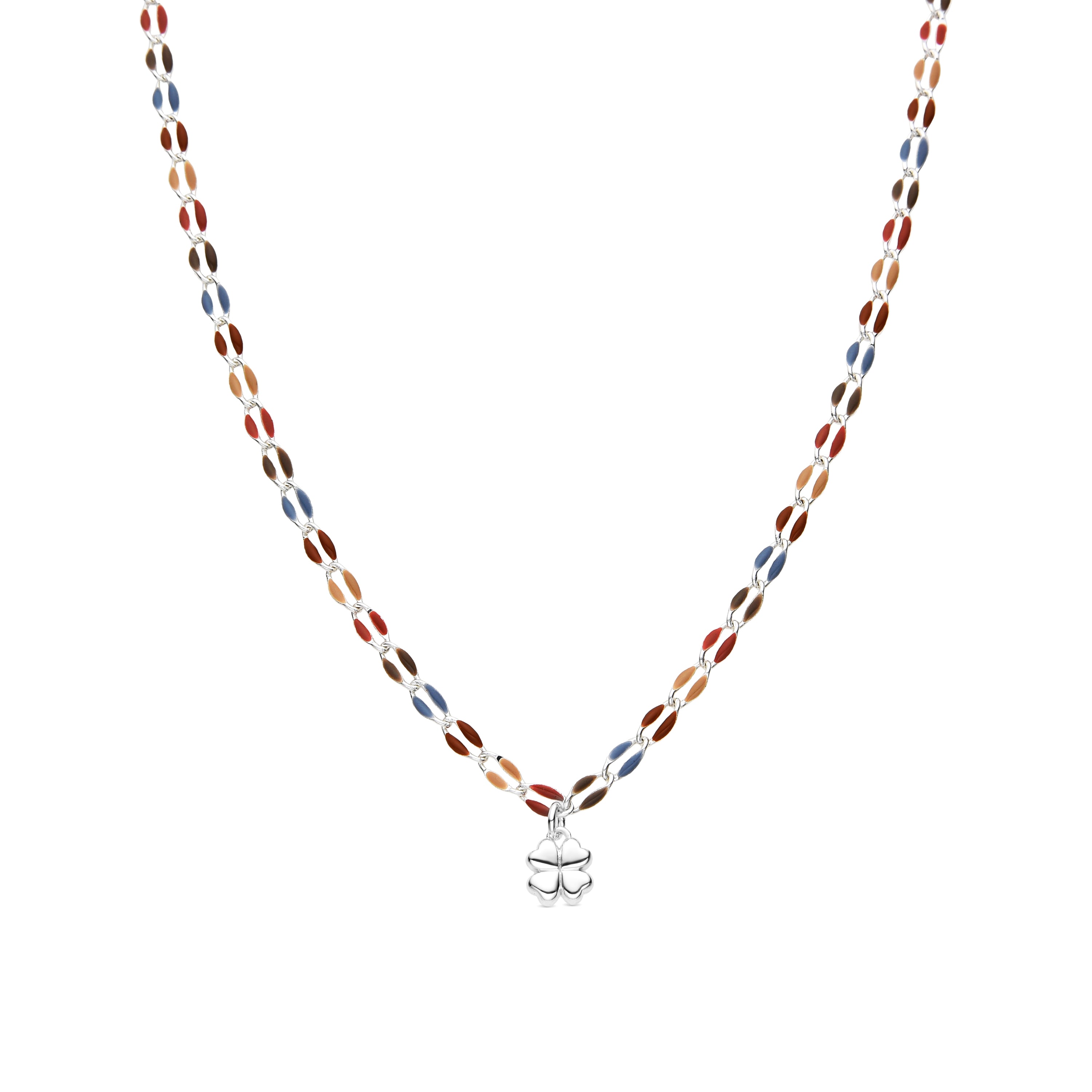 Collier en argent sterling 925 et laqué multicolore finition rhodiée - Niryan