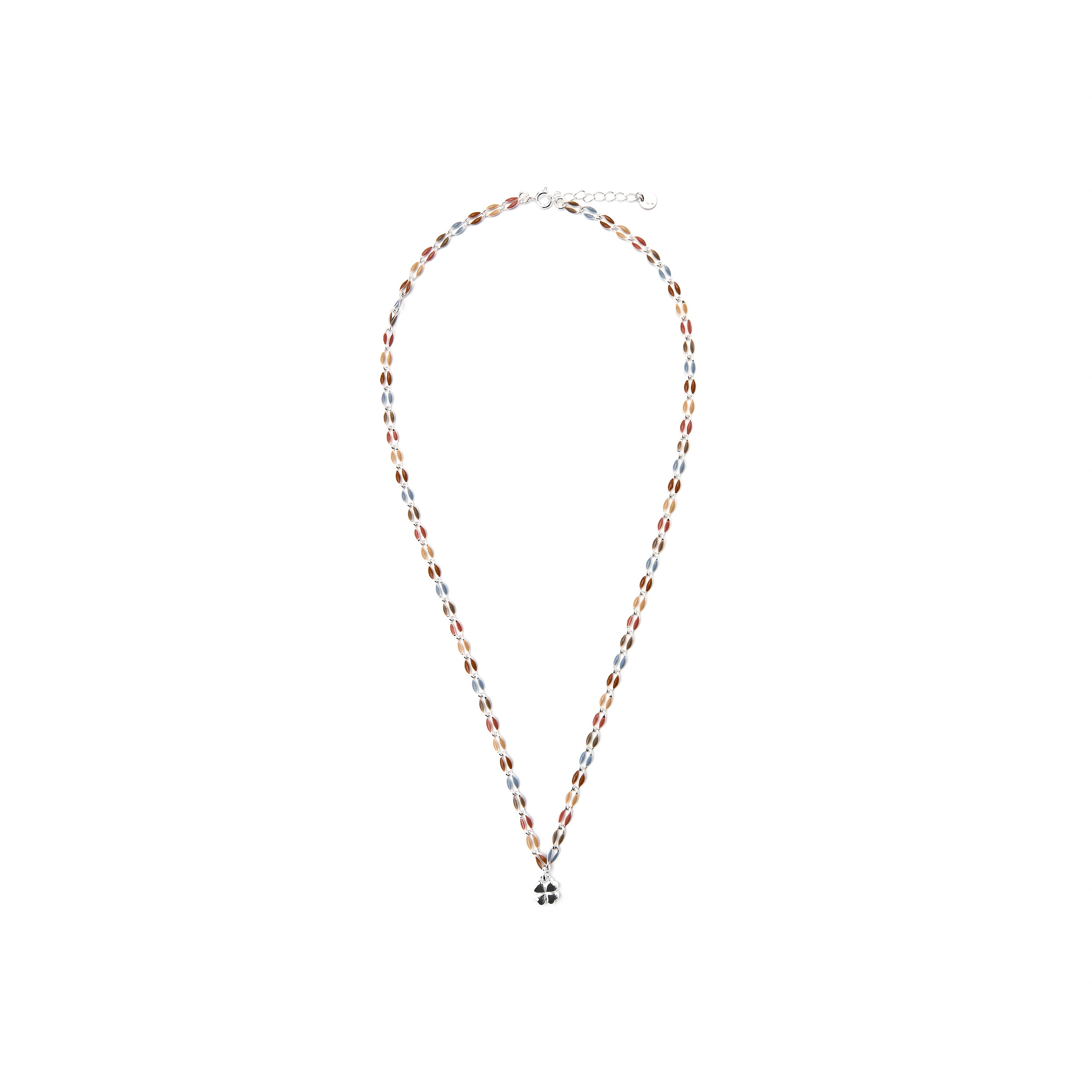 Collier en argent sterling 925 et laqué multicolore finition rhodiée - Niryan