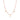 Collier en argent sterling 925 et cristal rouge finition or jaune 18k - Kirrio