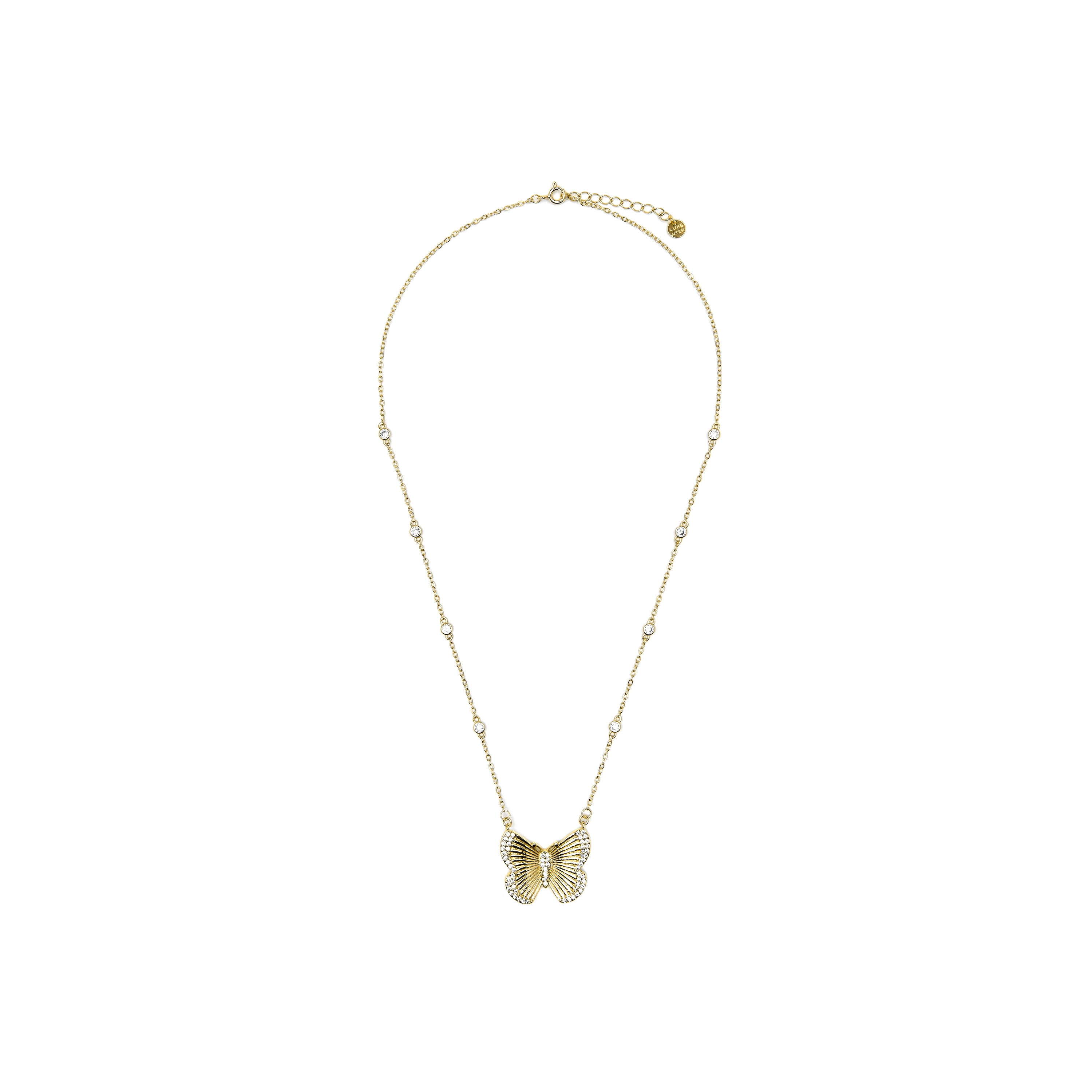 Colar de Prata de Lei 925 e Zircónia Brilhante acabamento em ouro amarelo de 18k - Bifrea