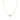 Collier en argent sterling 925 et zircon multicolore finition or jaune 18k - Mezay