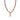 Collier en argent sterling 925 et agate multicolore finition or jaune 18k - Laha