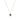 Collier en argent sterling 925 et zircon rubis finition or jaune 18k - Cœur