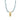 Collier en argent sterling 925 et jade bleu fini en or jaune 18k - Zaty
