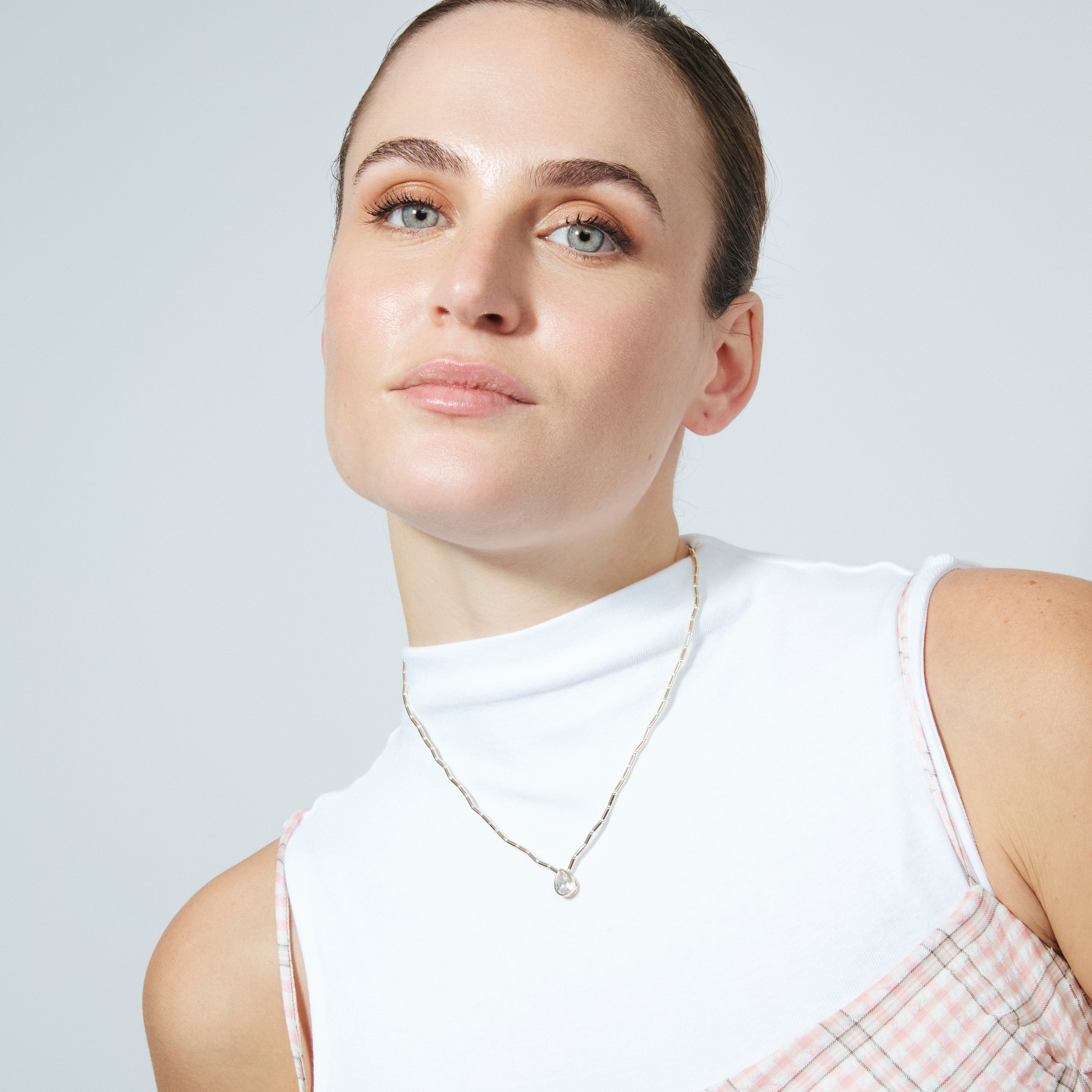 Collar de Plata de Ley 925 y Circonita Brillante acabado en oro amarillo de 18k - Gusva