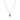 925 Sterling Silver Necklace with Brilliant Zirconia finished in Rhodium - Lumah