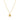 925 Sterling Silver Necklace with Brilliant Zirconia finished in 18K Yellow Gold - Lumah