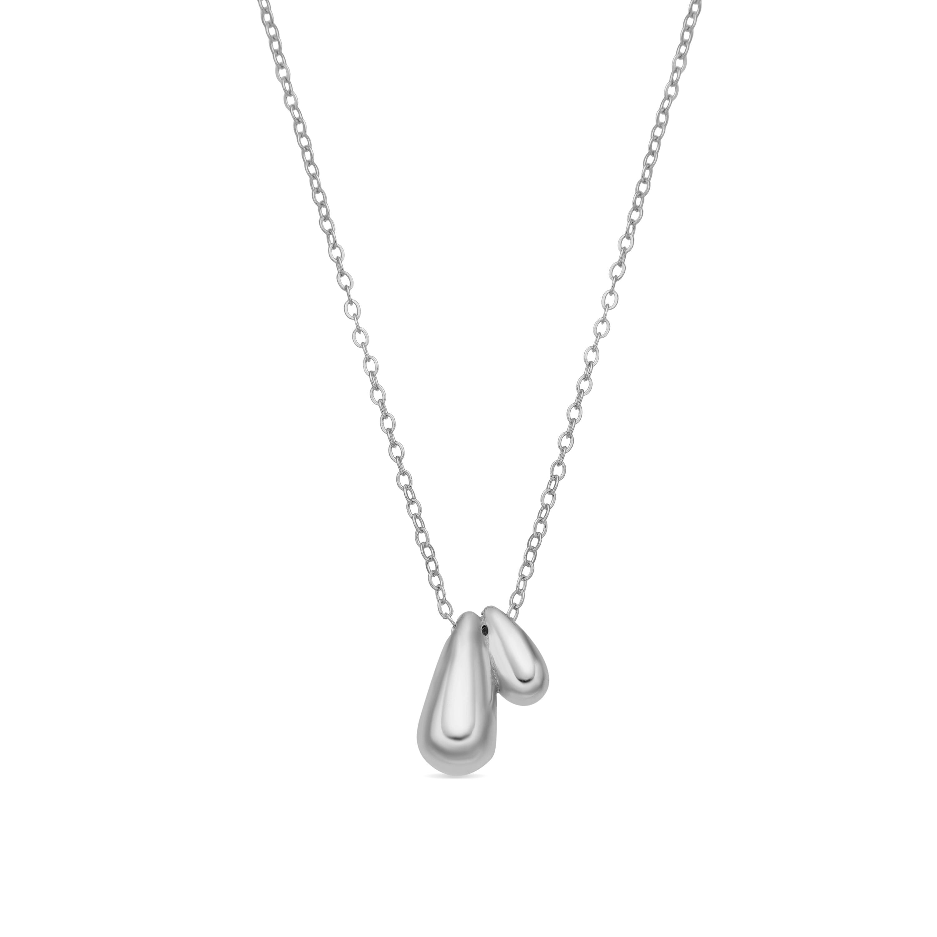 925er Silberhalskette mit Rhodiumfinish - Zarael