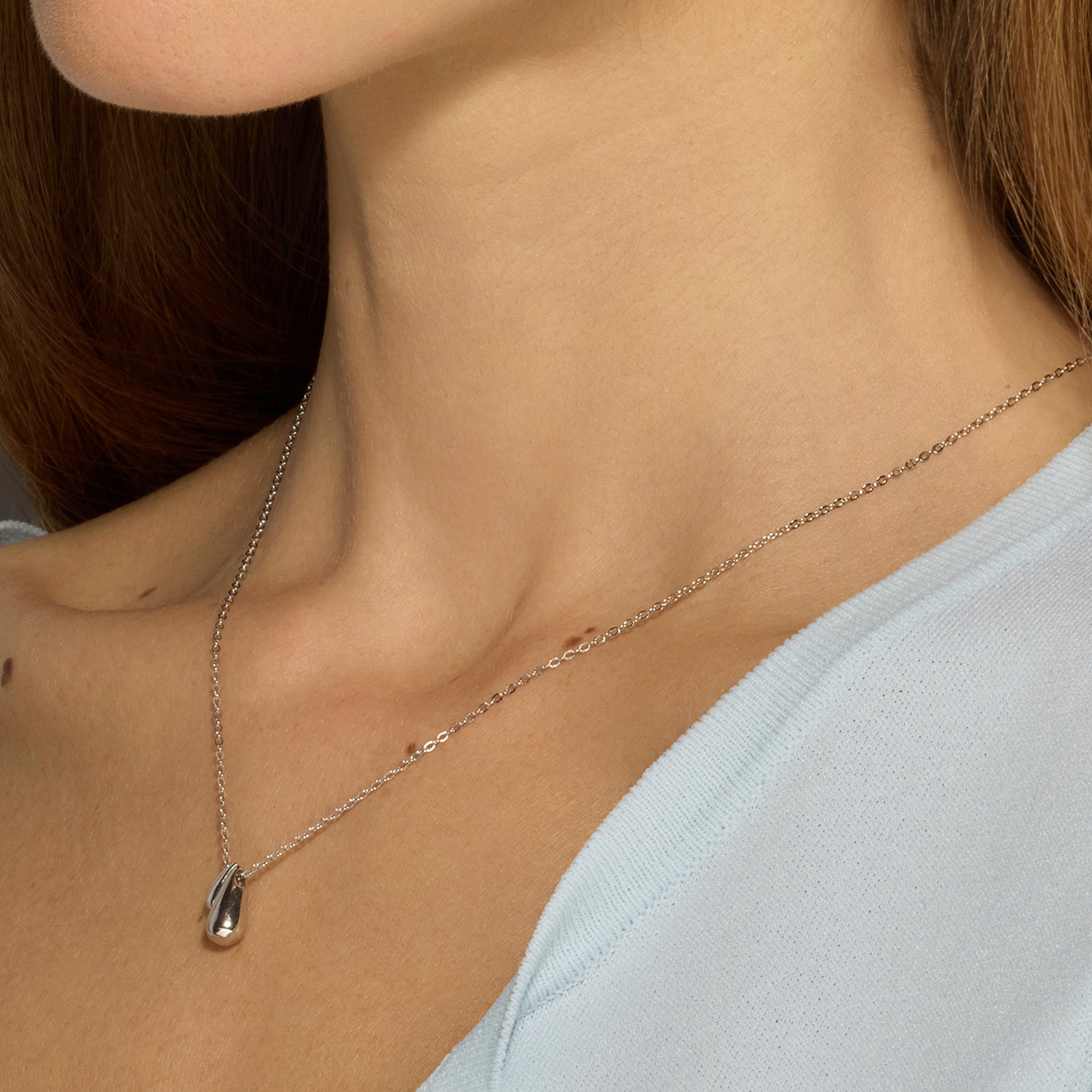 Collar de Plata de Ley 925 acabado rodio - Zarael